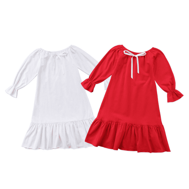 Coralup Toddler Little Girls Causal Long Sleeve Ruffle Light Hoodie Sweatshirt Dress 